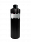 Preview: Leere 500ml PE Flasche in schwarz.