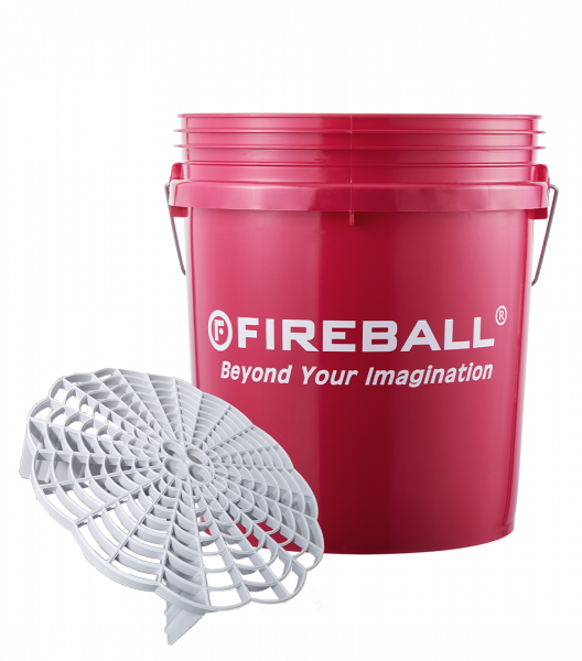 Fireball Wascheimer (Rubinrot) mit Grit Trap